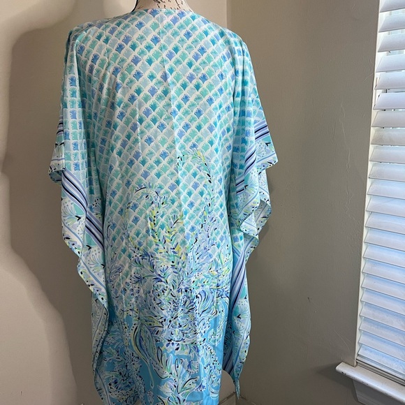 Lilly Pulitzer Aqua and Mint Maxi Dress - Picture 8 of 10